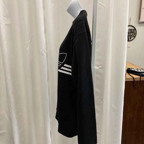 Adidas Black Sweatshirt with White Logo - Picture 3 of 8